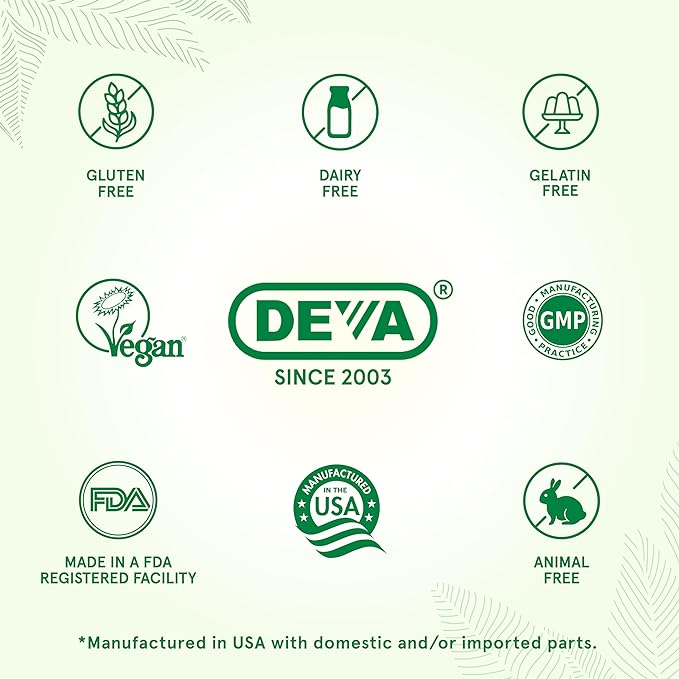 DEVA Vegan Biotin Supplement 6000 mcg – Easy-to-Swallow Vitamin B7, Tiny Tablets, 90 Count
