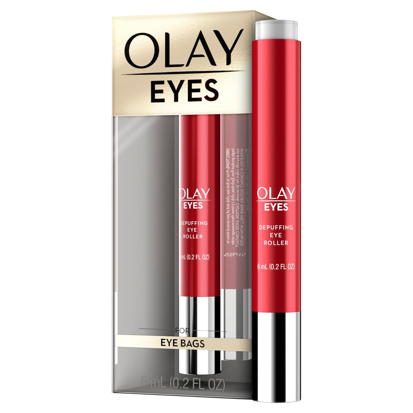 Eye Treatment By Olay Eyes Depuffing Eye Roller With Vitamin E Massages To Help Reduce Puffiness And Instantly Awaken Tired-Look