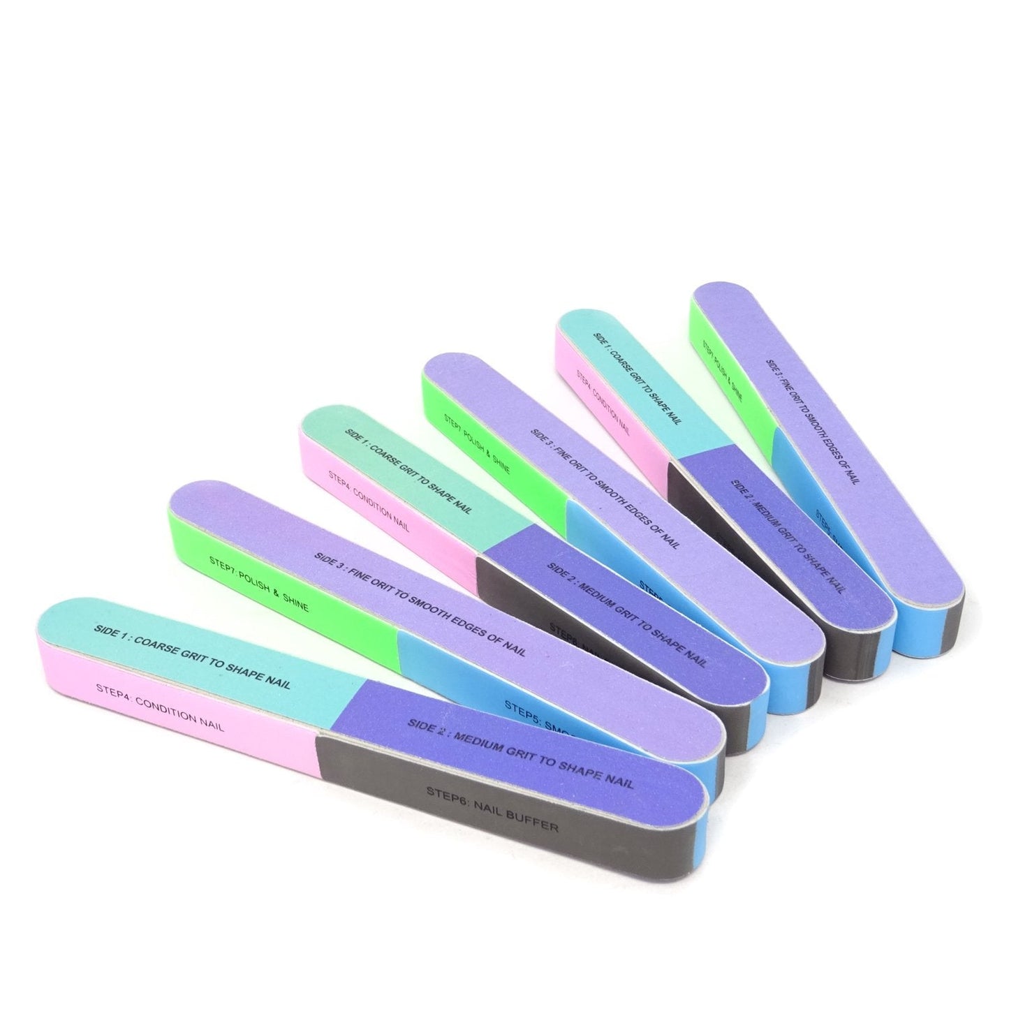 Honbay 6Pcs Nail Art Tool Nail File Nail Buffer Cosmetic Manicure, 7 Ways