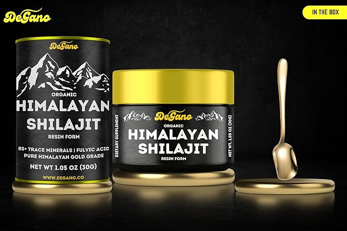 Himalayan Shilajit Resin - Highest Potency, Better Taste - Shilajit Pure Himalayan Organic Shilajit for Men & Women, 75 Servings, 85+ Trace Minerals, 75%+ Fulvic Acid, Glass Jar, Measuring Spoon, Box