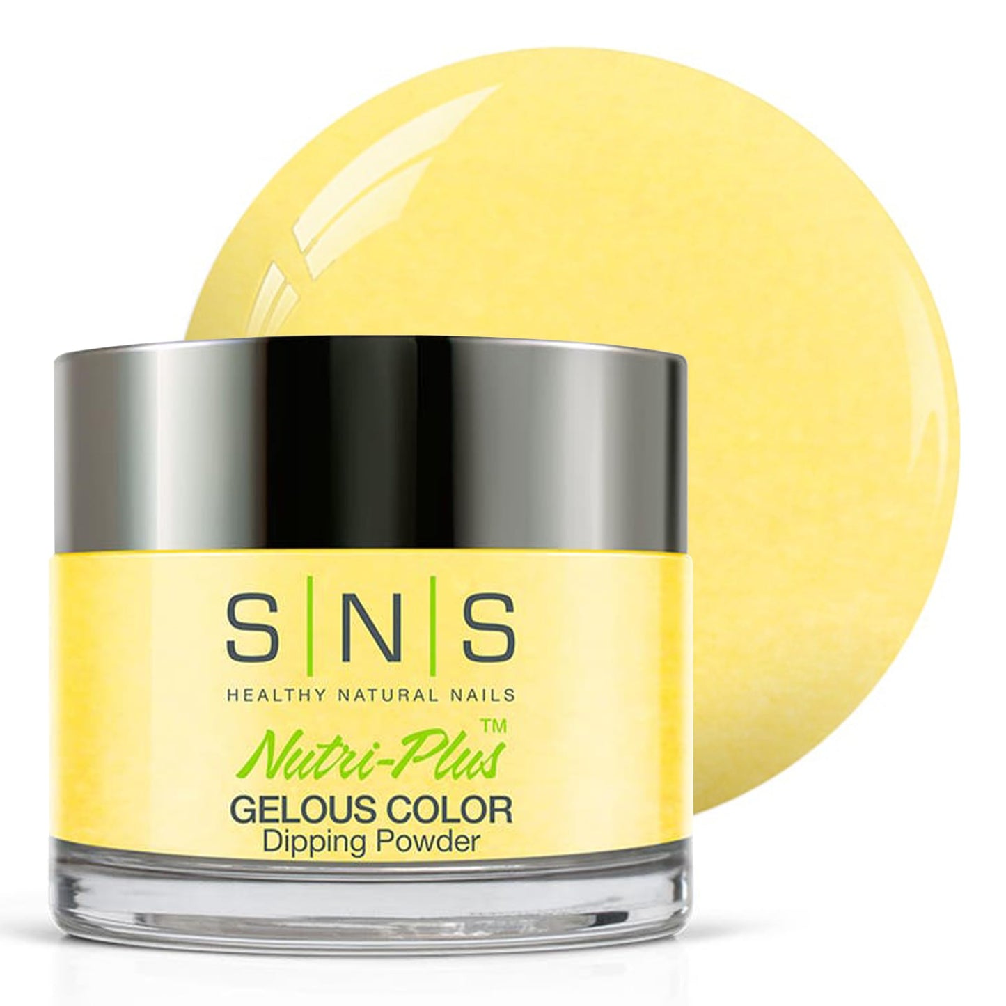 Sns Nail Dip Powder, Gelous Color Dipping Powder - Chyellow Lessons (Yellow/Cream) - Long-Lasting Dip Nail Color Lasts 14 Days -