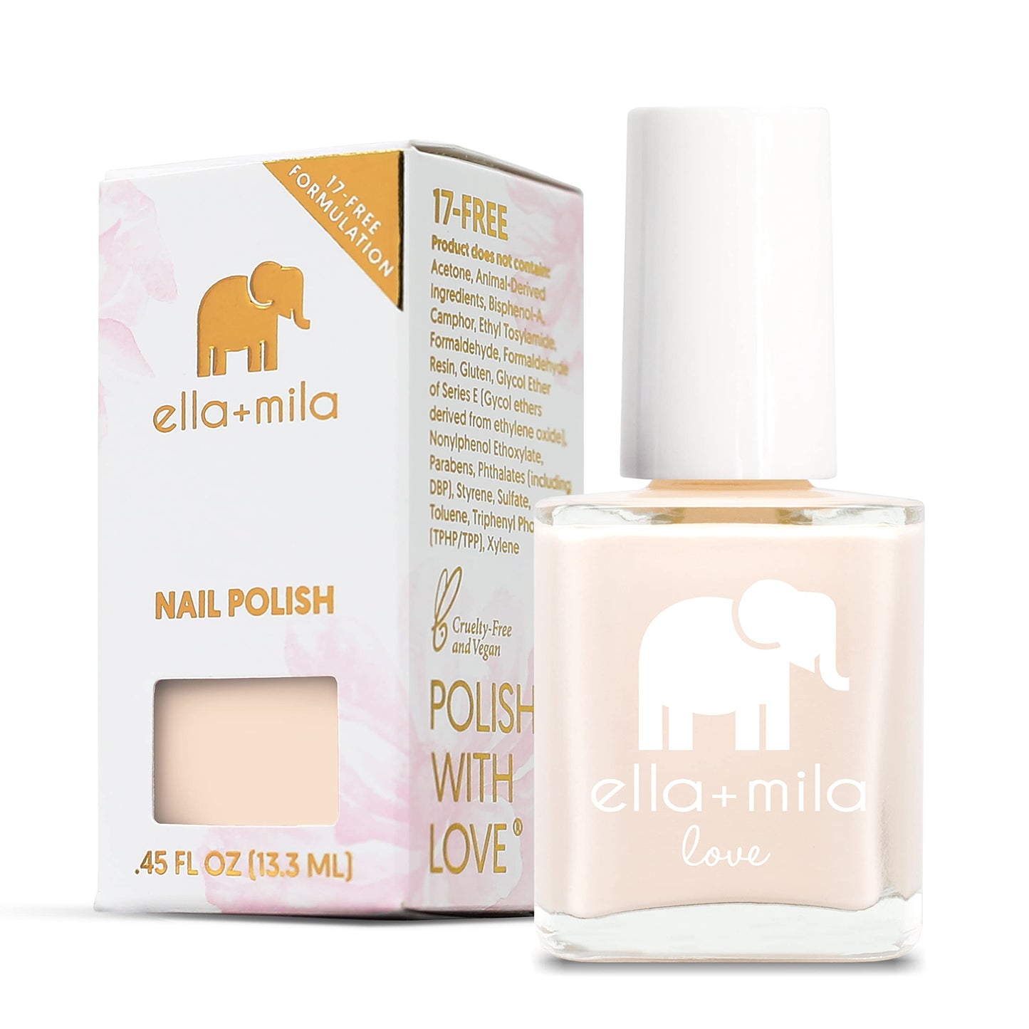 Ella+Mila Professional Nail Polish - Quick Dry Nail Polish - Long-Lasting & Chip Resistant Formula (Love Collection - Tutu Cute