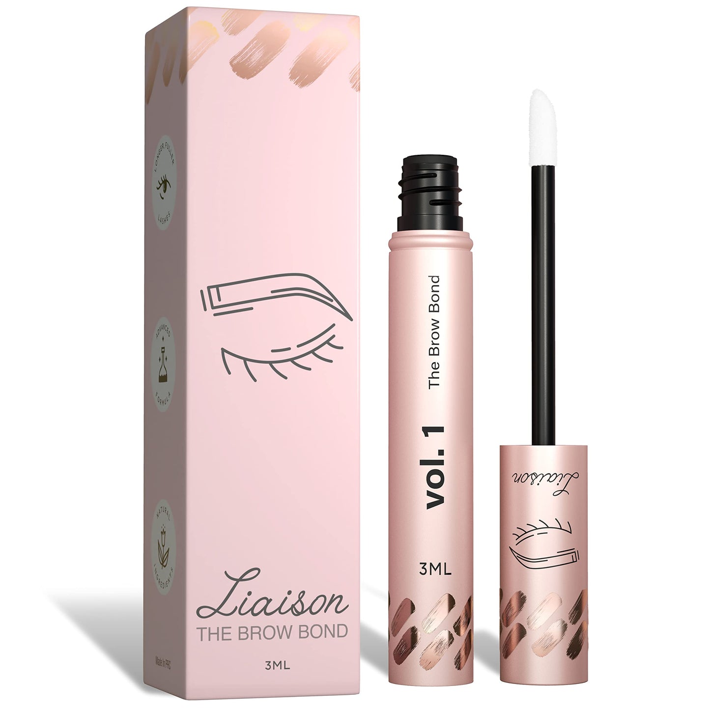 Eyebrow Growth Serum - Brow Serum For Thicker, Fuller, Healthier Eyebrows - Premium Eyebrow Serum - Vegan & Cruelty Free - Eye B