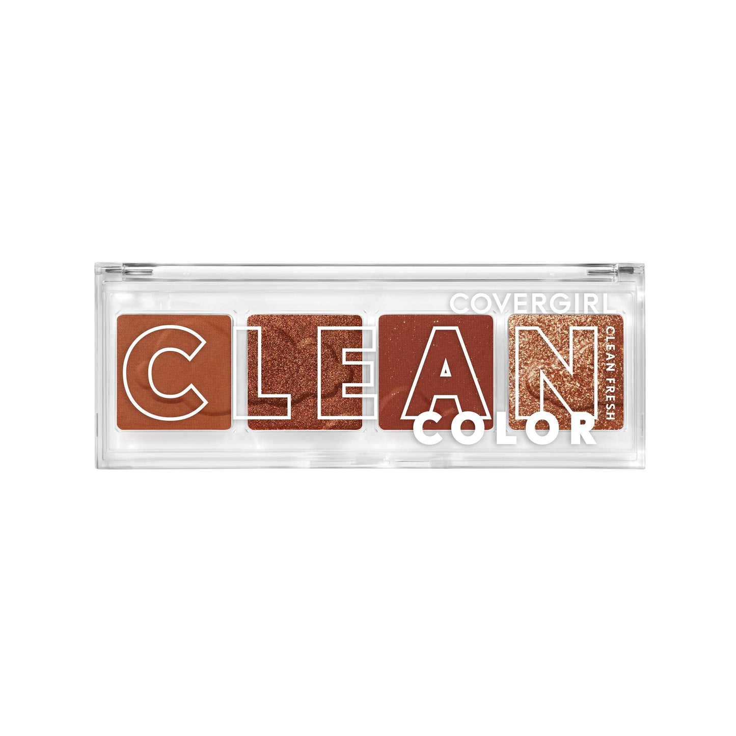Covergirl Clean Fresh Clean Color Eyeshadow - Eyeshadow, Eyeshadow Palette, Shimmer Eyeshadow, Vegan Formula - Spiced Copper, 4G