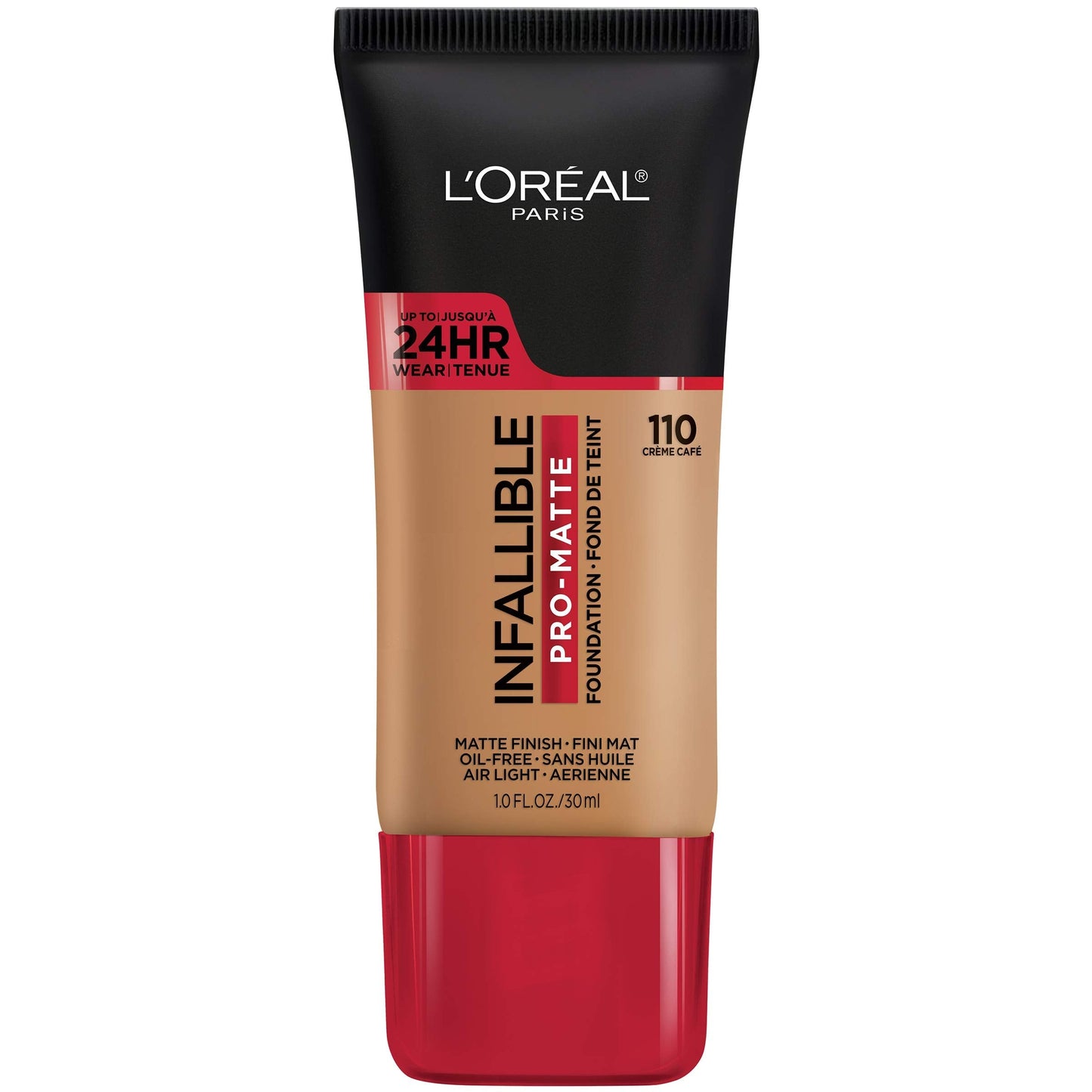 L'Oreal Paris Cosmetics Makeup Infallible Pro-Matte Liquid Longwear Foundation, Cr Me Caf , 1 Fl Oz.