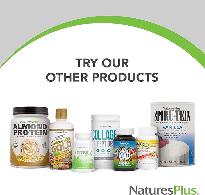 NaturesPlus Iron - 40 mg, 90 Tablets - Vegetarian, Gluten Free - 45 Servings