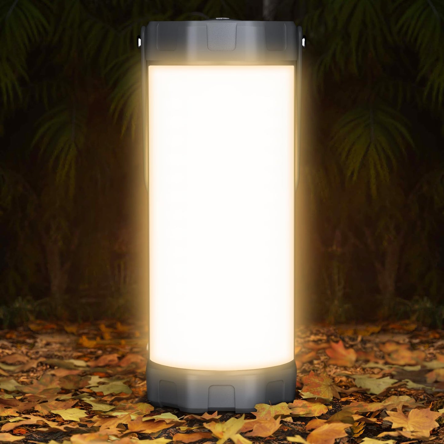 Glocusent Camping Lantern Rechargeable, Up to 80Hrs, 5000mAh 106 LED Lantern with 5 Brightness 3 Modes & SOS, IP68 Waterproof, Max 1200LM, Camping Light for Power Outages Hiking Emergency Hurricane