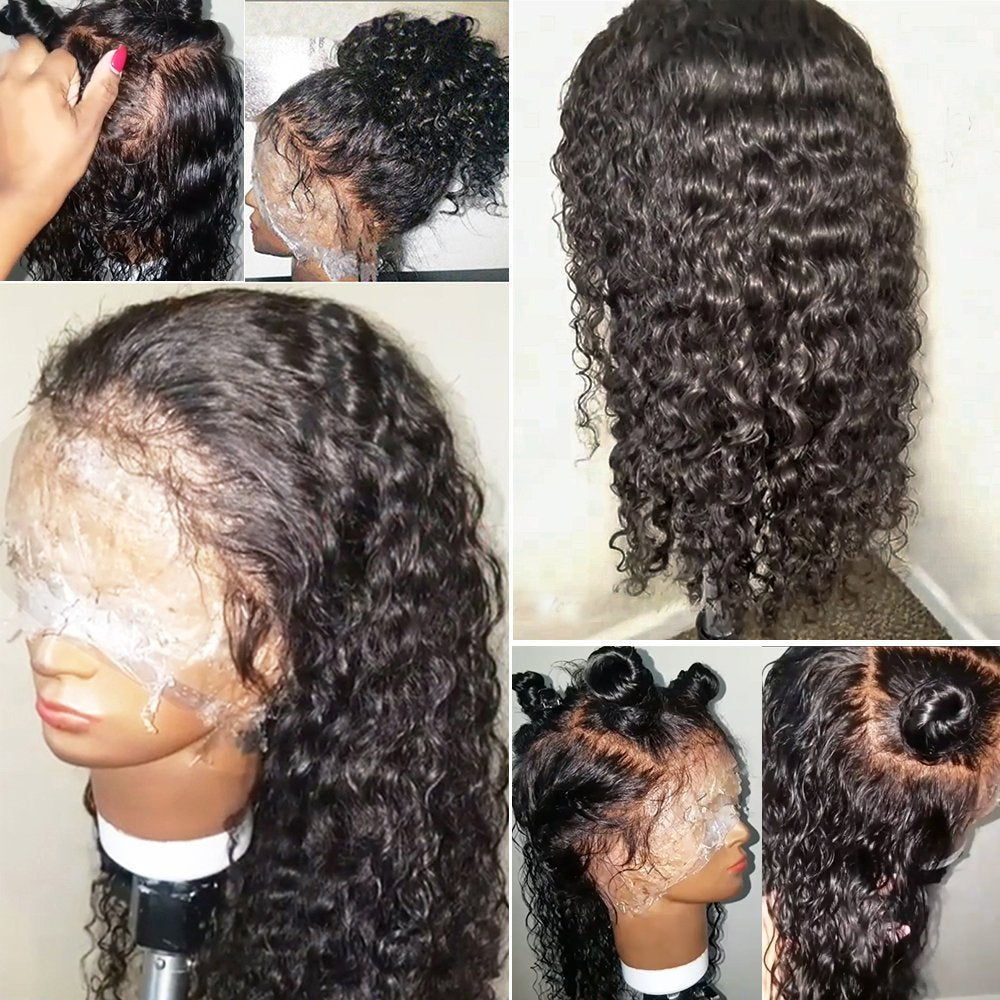 Jyz Burmese Curly Hair 13X4 Human Hair Lace Front Wigs Pre Plucked Human Hair Wigs 150% Density Hd Glueless Lace Wigs Raw Human