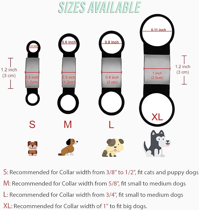 Personalized Dog Name Tag - No Noise - Engraved - Slide On Cat ID - Custom Collar Tags for Small, Medium, Large Dogs and Cats - Silent Puppy Identification