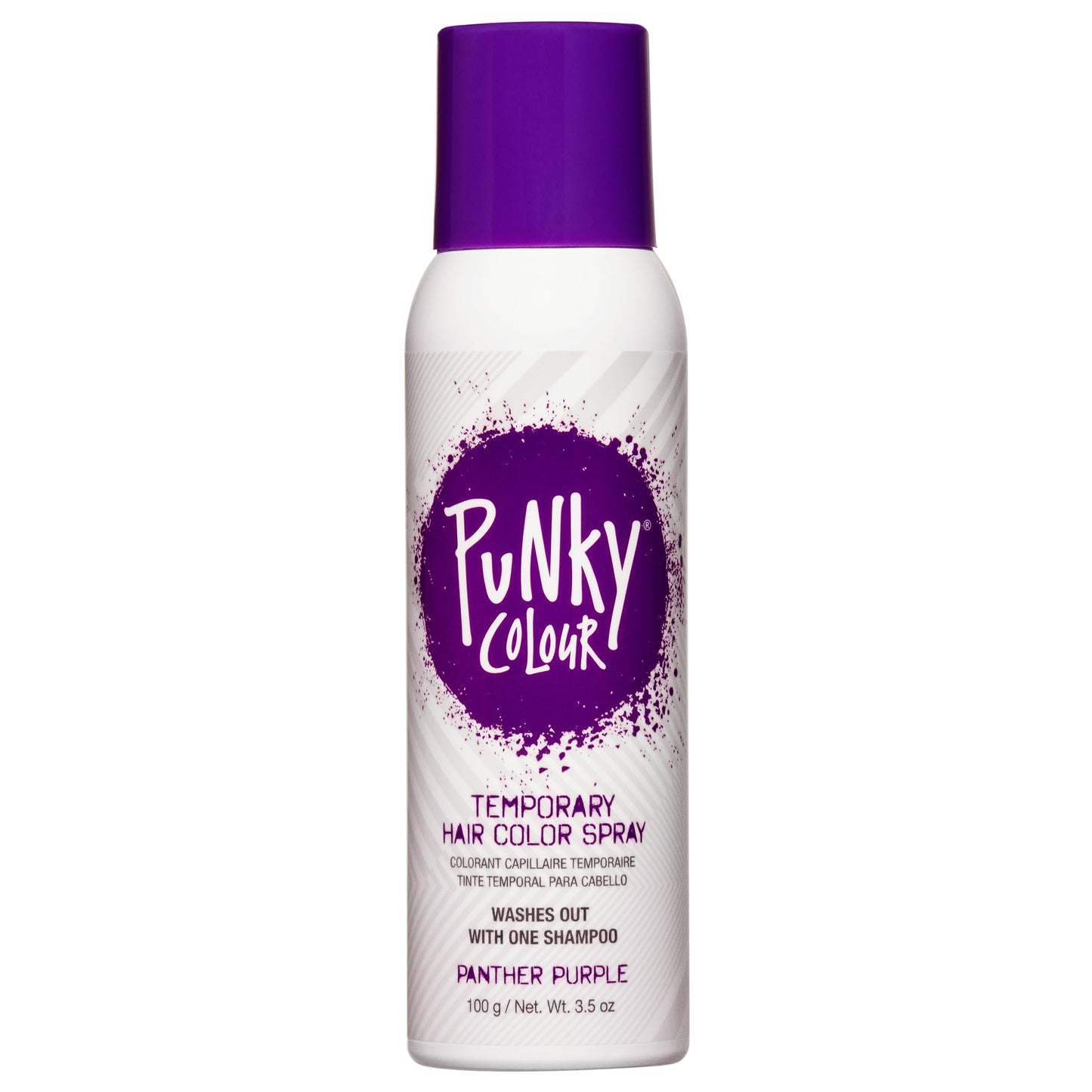 Punky Temporary Hair Color Spray-On, Panther Purple, Non-Damaging Instant Hair Dye, No Bleaching Needed, Non-Sticky, Washable An