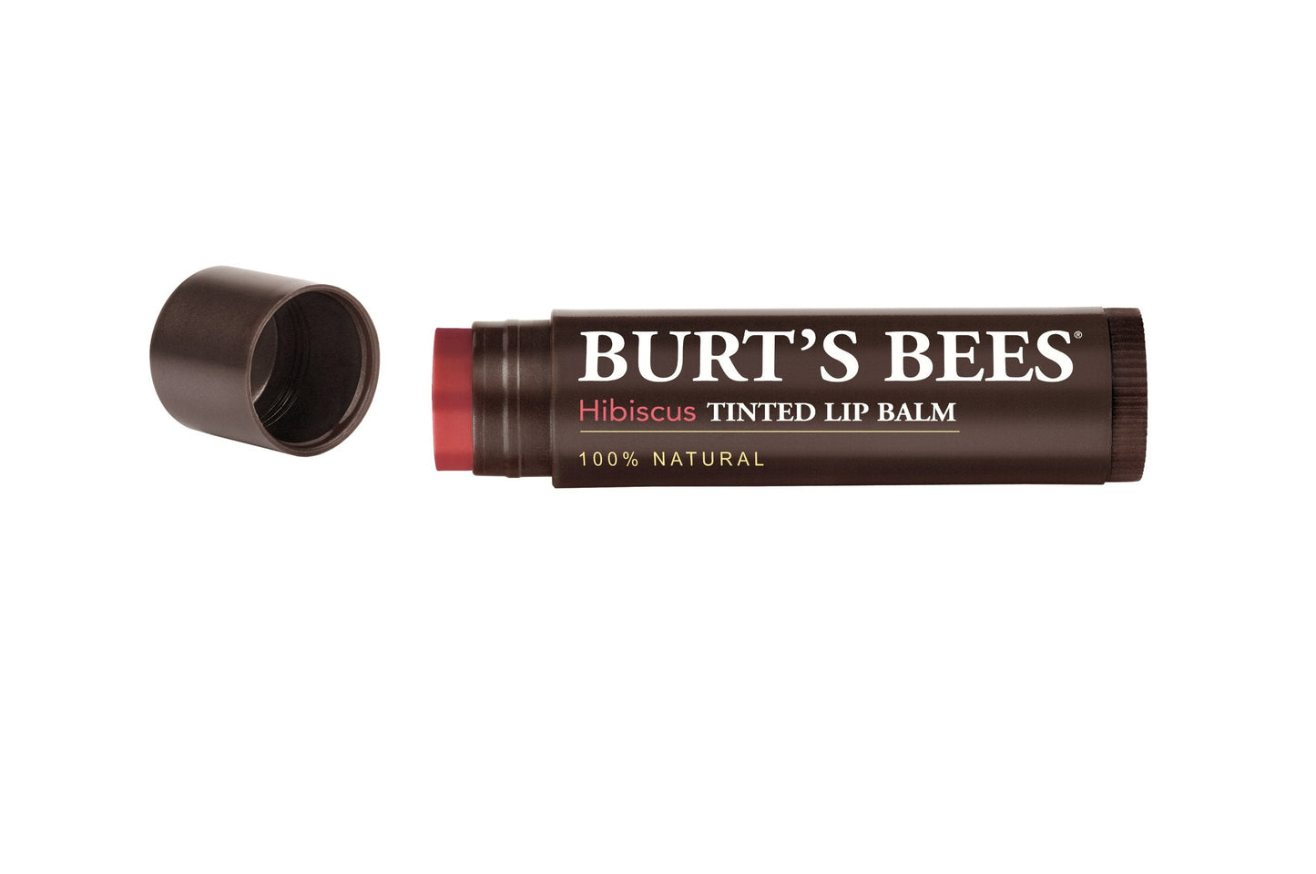 Burt'S Bees Tinted Lip Balm, Hibiscus, .15 Ounce (Pack Of 2)