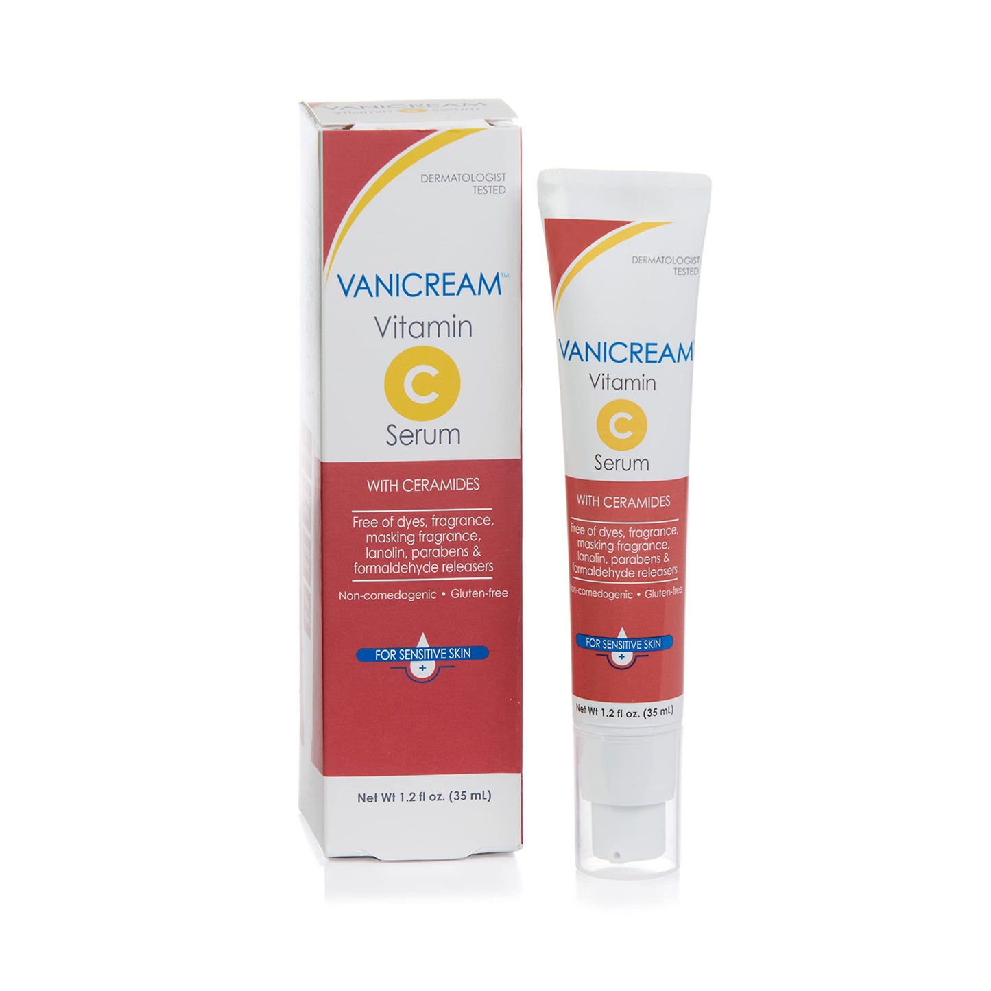 Vanicream Vitamin C Serum - Free Of Dyes, Fragrance, Masking Fragrance, Lanolin, Parabens & Formaldehyde Releasers - For Sensiti