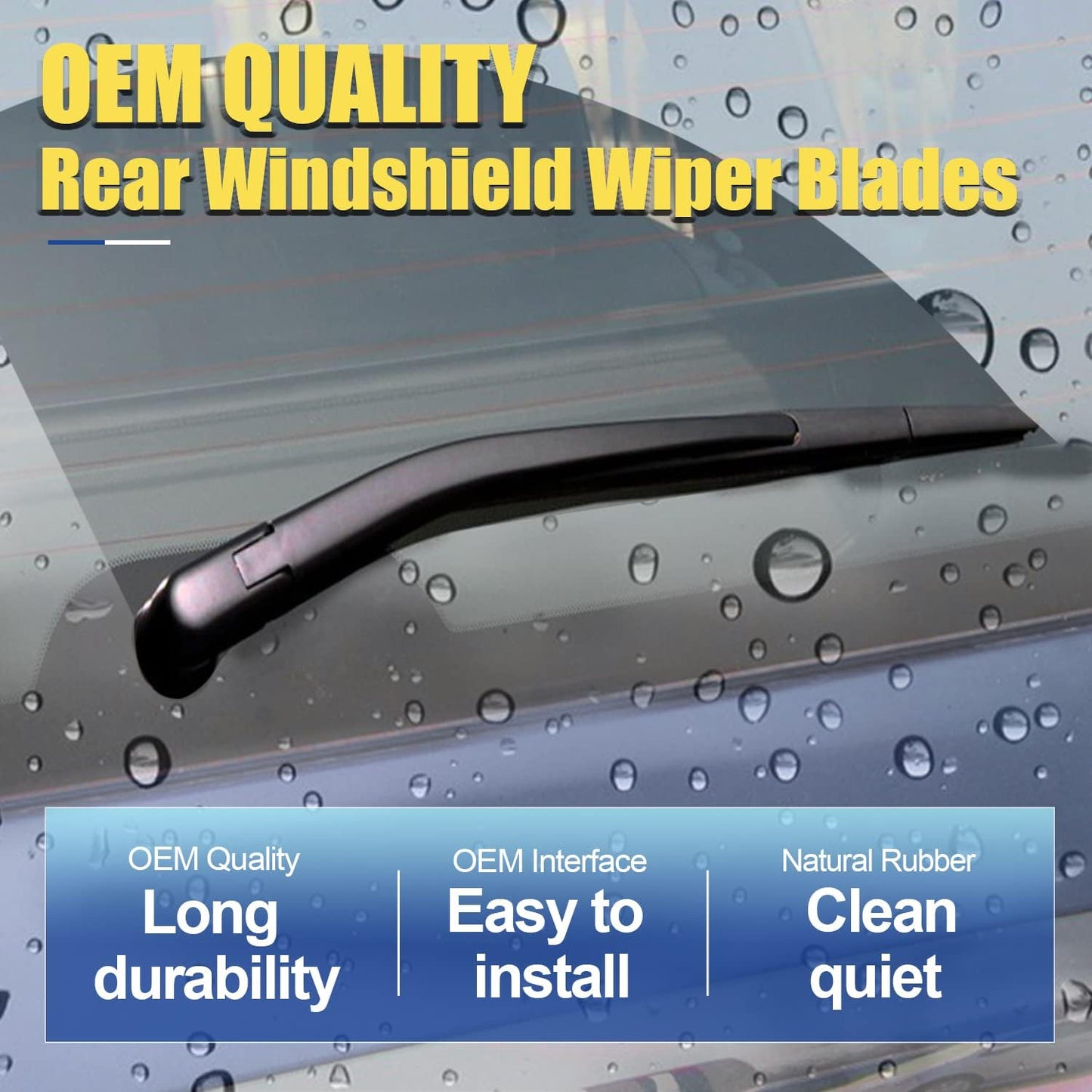 3 wipers Replacement For 2007 2008 2009 2010 2011 2012 Mazda CX-7 2016 2017 2018 2019 2020 2021 Hyundai Tucson Windshield Wiper Blades Original Equipment - 26"+16"+14" (Set of 3) U/J HOOK