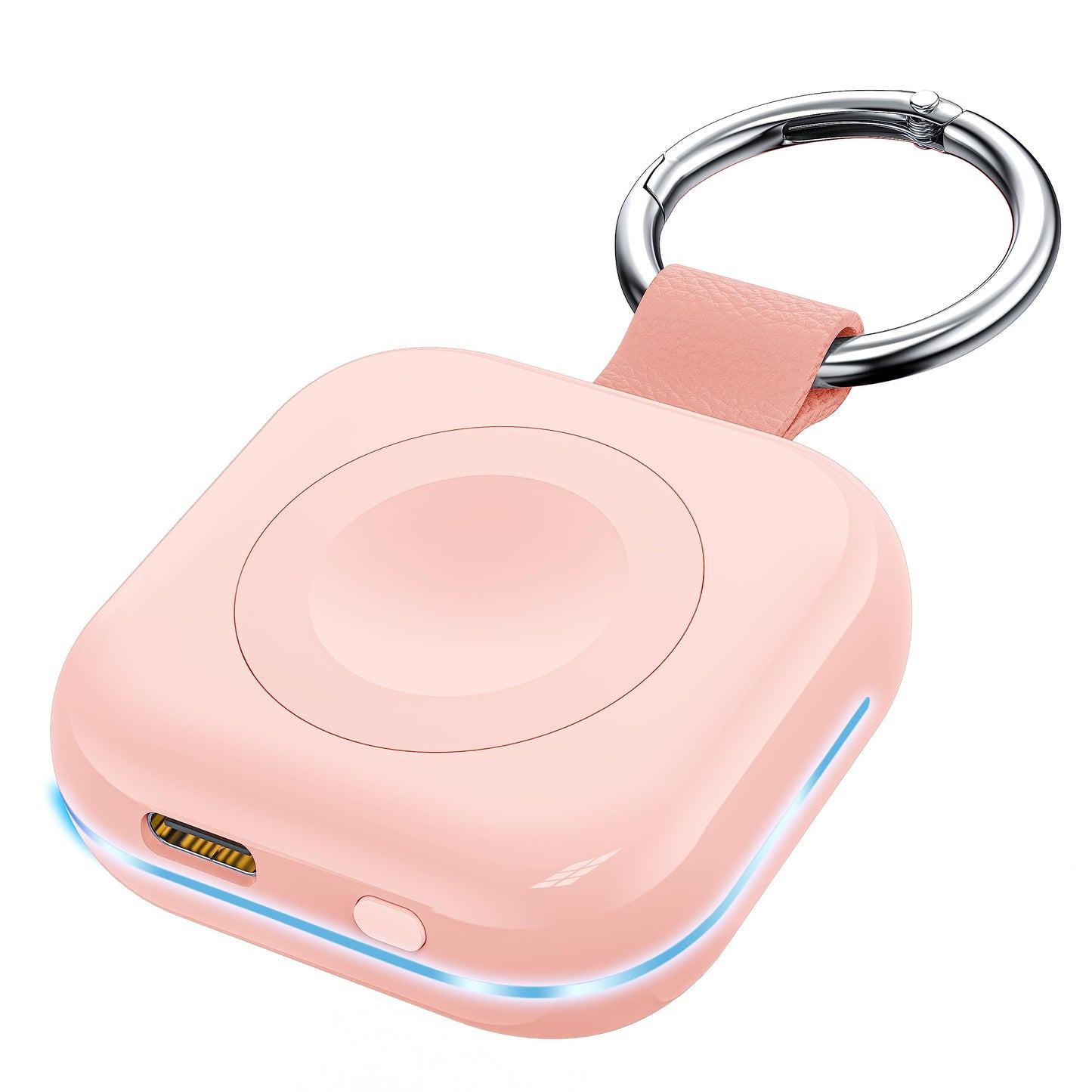 HUOTO Portable Charger for Apple Watch,Wireless Magnetic iWatch Charger 1200mAh Power Bank Travel Keychain Accessories Smart Chargers for Apple Watch Series 10/9/8/7/6/SE/5/4/3/2/1/UItra/UItra 2