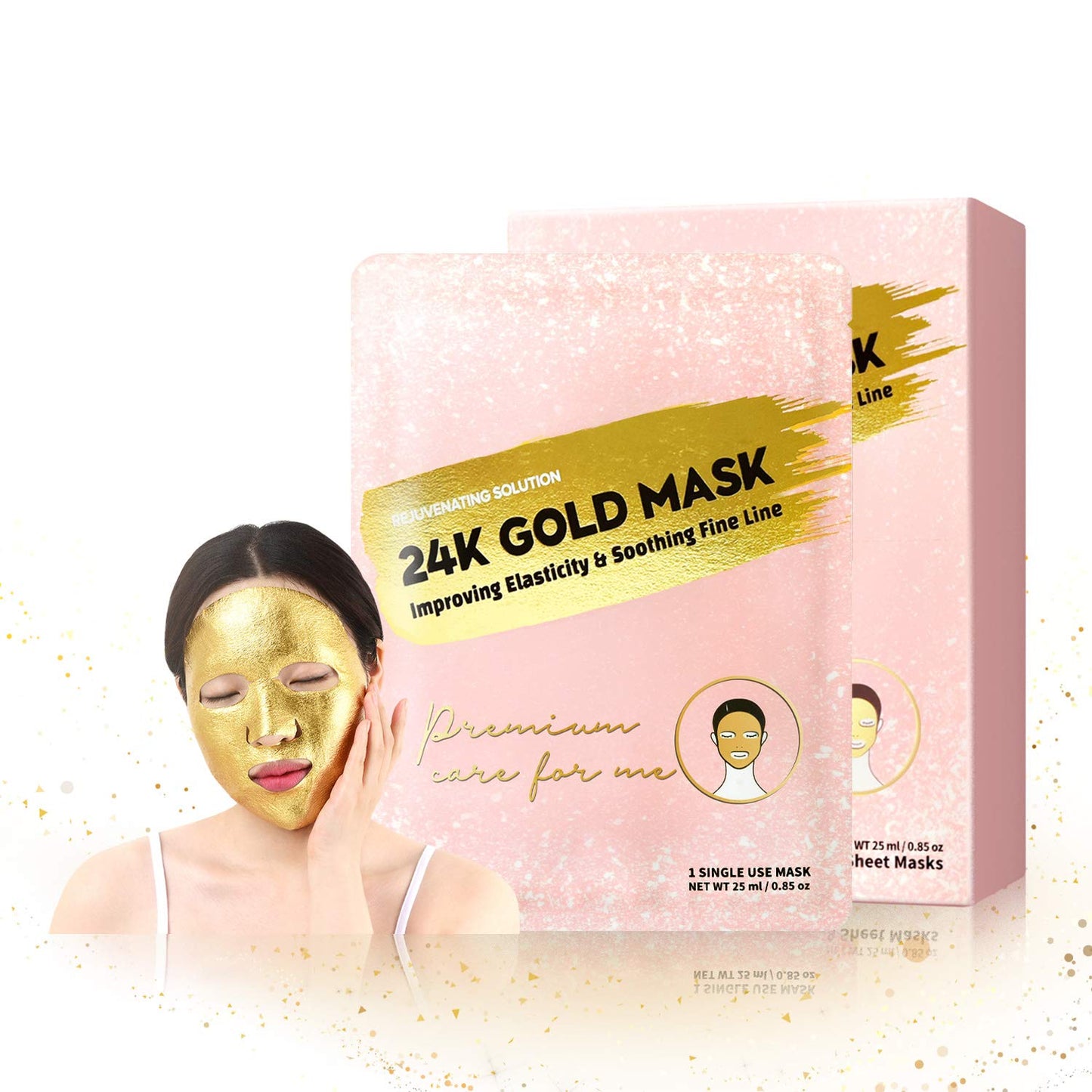 E5 24K Gold Foil Sheet Mask (8 Pcs)
