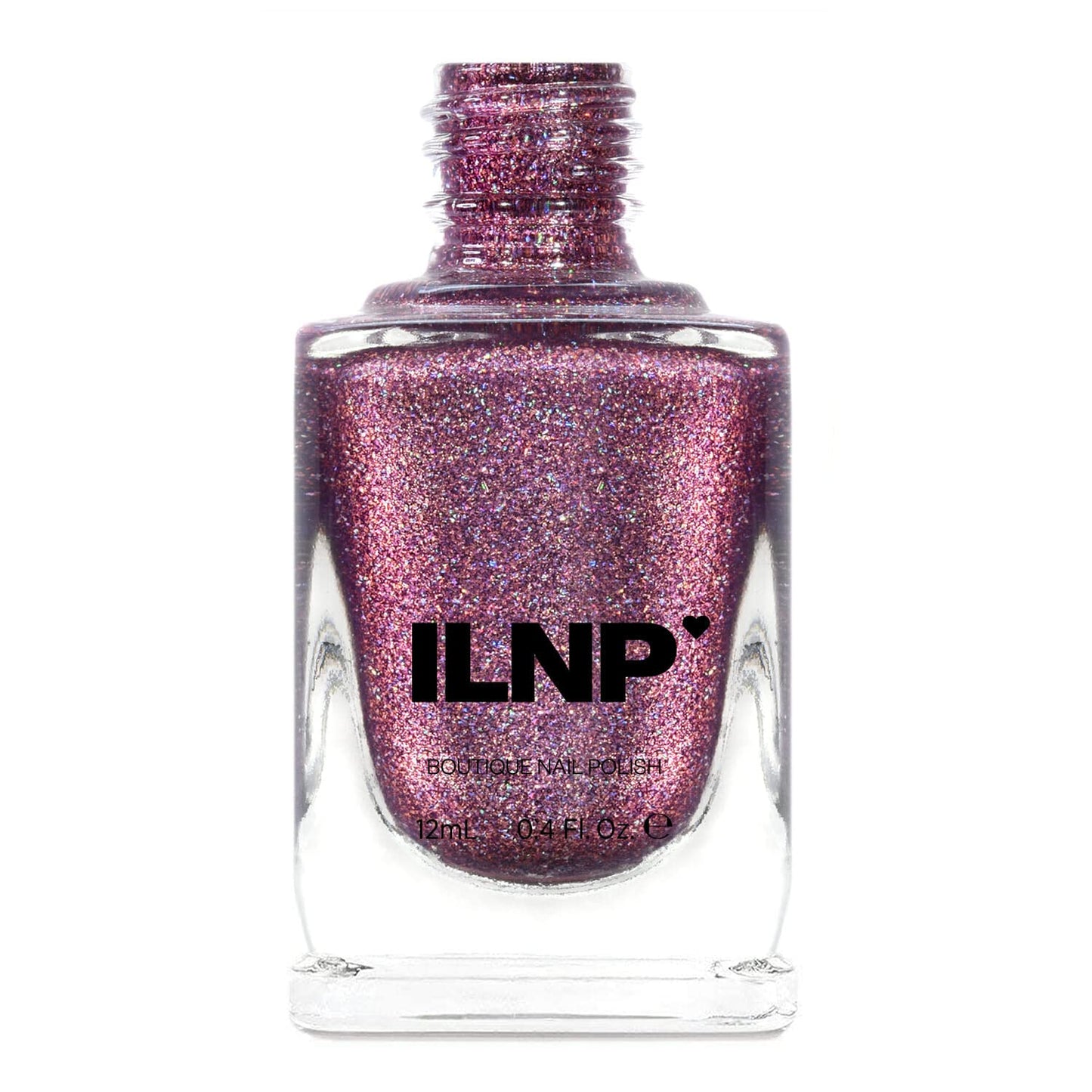 Ilnp No Promises - Dark Amaranth Pink Holographic Nail Polish