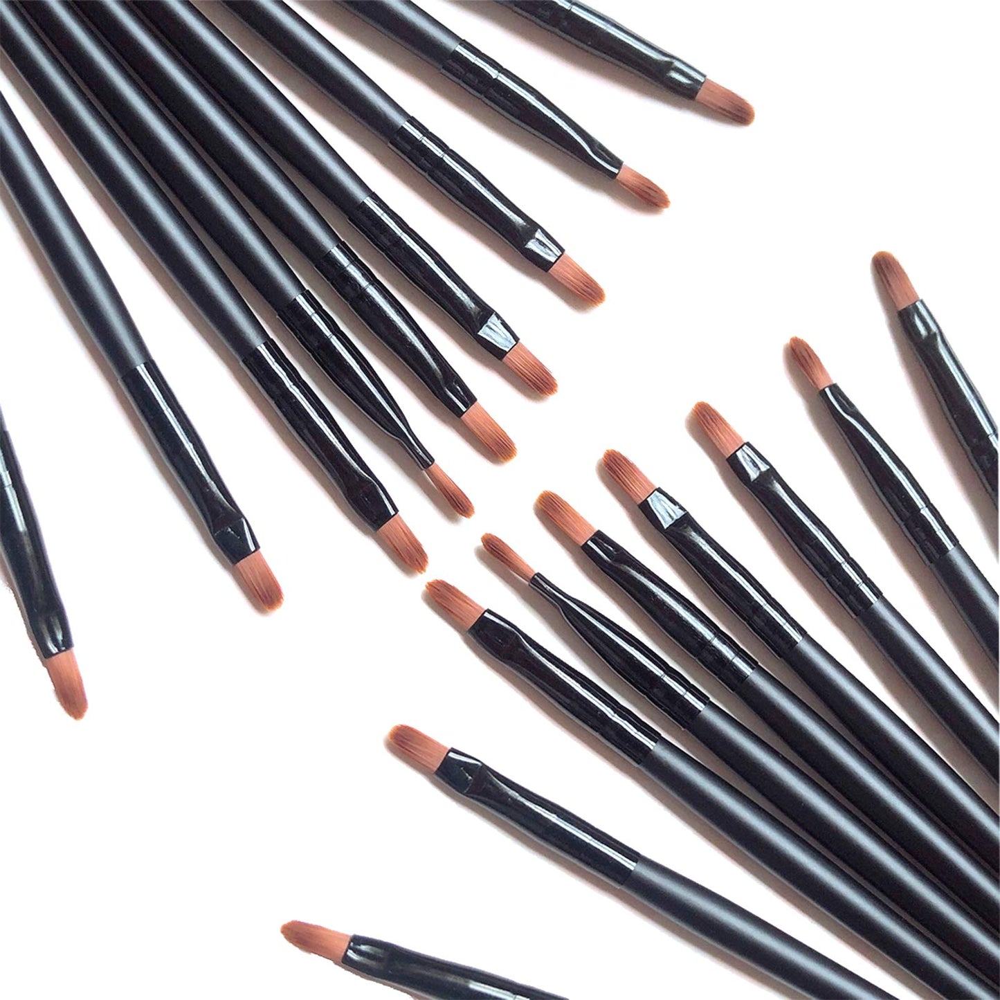 100 Pieces Disposable Lip Brushes Multifunctional Beauty Makeup Brush Lipstick Gloss Eyeshadow Applicator Smudge Cosmetic Tool S