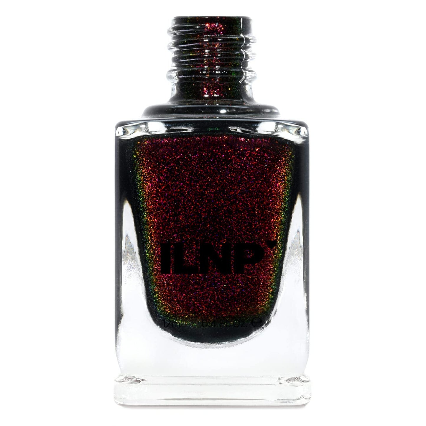 Ilnp Lights Out - Rich Black Shimmer Nail Polish