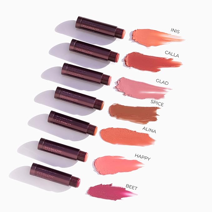 Fitglow Beauty - Cloud Collagen Lipstick Matte Balm | Vegan, Woman-Owned Clean Beauty (Beet, 0.14 oz | 4 g)