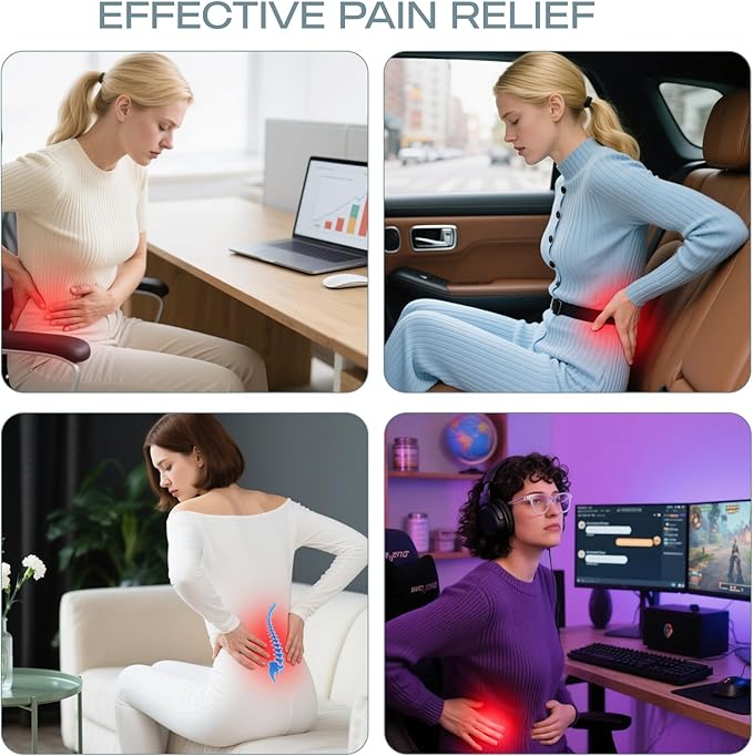 Skechers Seat Cushion Memory Foam,Donut Pillow Office Chair Cushion for Tailbone Pain Relief,Butt Pillow for Office Chair,Car seat Cushion,Long Sitting Office Workers,and Car Drivers,Purple