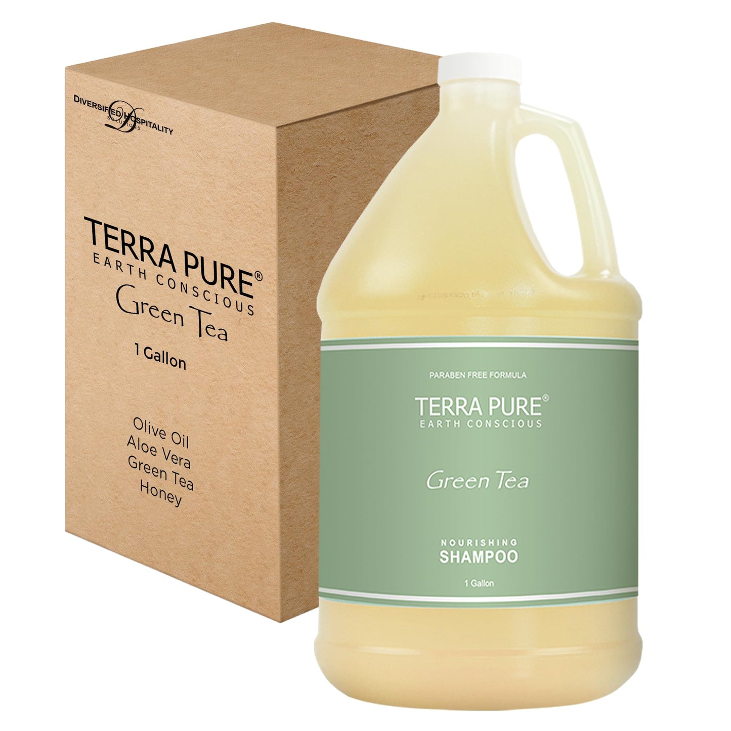 Terra Pure Hotel Shampoo | 1 Gallon | For Hospitality & Vacation Rentals to Refill Dispensers | (Single Gallon)