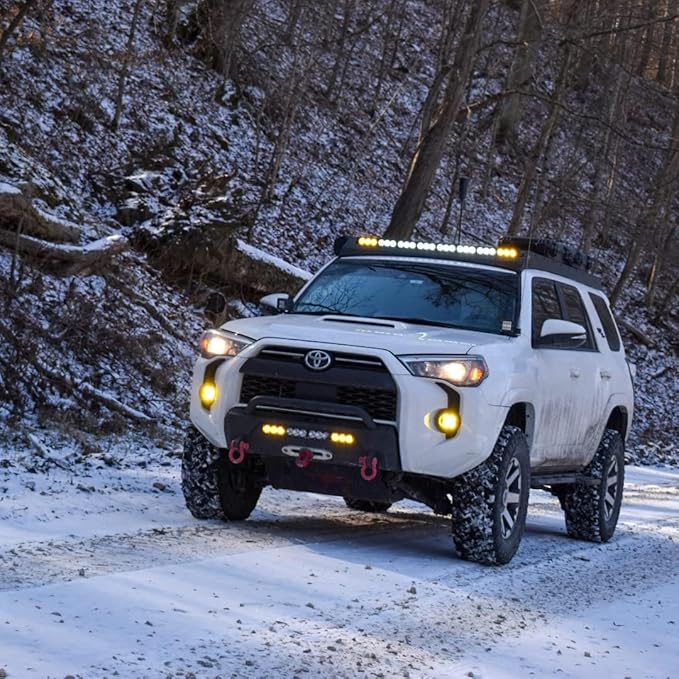 Willpower 28 inch LED Light Bar Single Row Dual Color 150W Off Road Light Bar White Amber Combo LED Work Light Truck UTV 4x4 Cars SUVs ATVs Boats Fog Driving Light with Wiring Harness kit