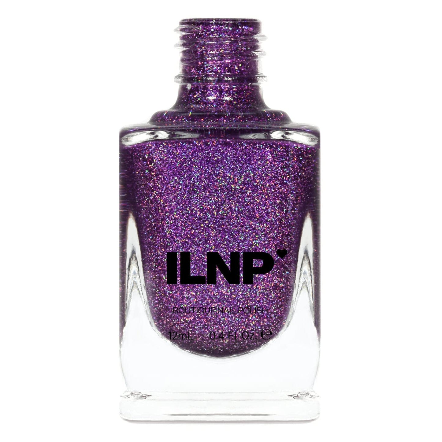 Ilnp Unforgettable - Vivid Grape Holographic Jelly Nail Polish