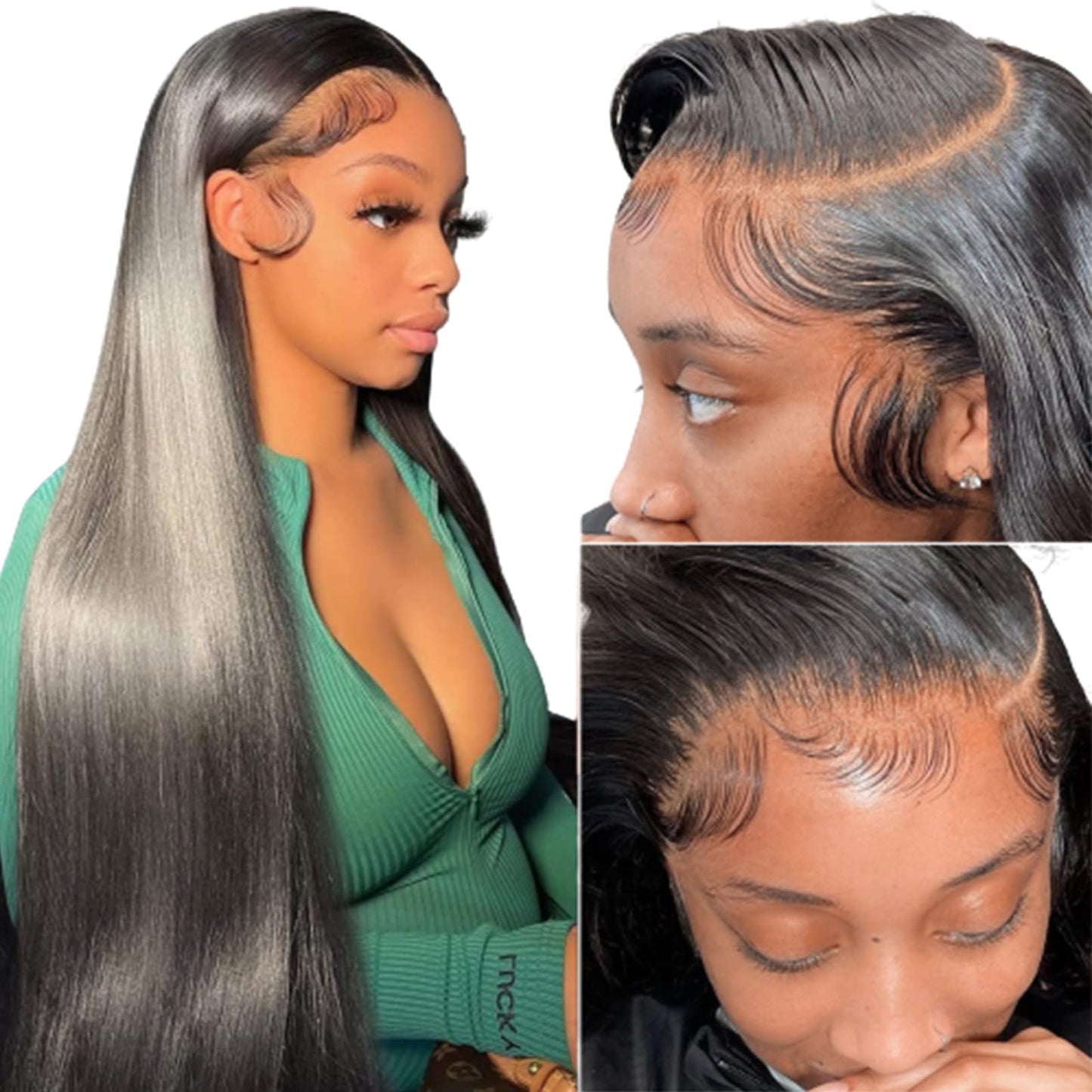 Straight Lace Front Wigs Human Hair 13X4 Hd Transparent Lace Front Human Hair Wigs For Black Women Glueless Brazilian Virgin Hai