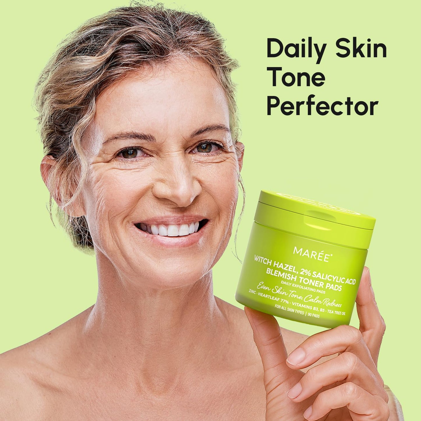 MAREE Blemish Toner | Daily Radiance Polish with Witch Hazel & BHA