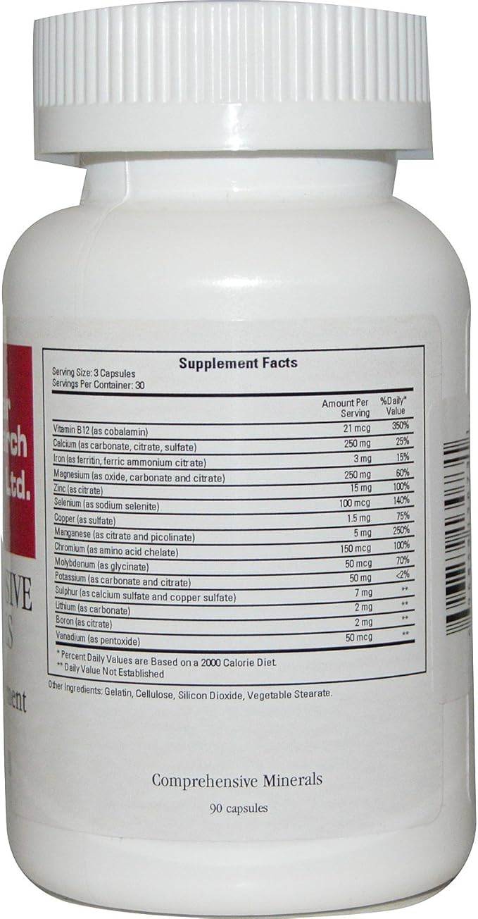 Ecological Formulas - Comprehensive Minerals 90 caps