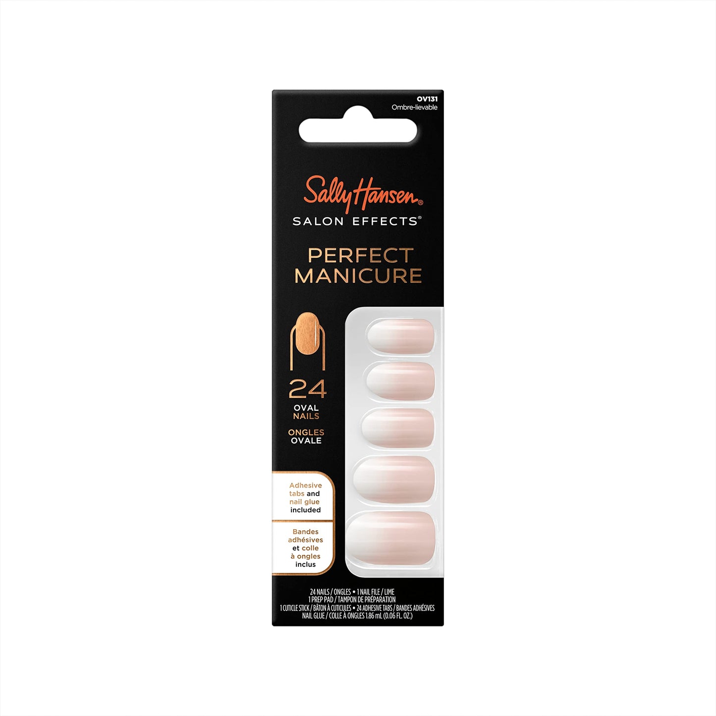 Sally Hansen Salon Effects Perfect Manicure Press On Nails Kit, Ombre-Lievable