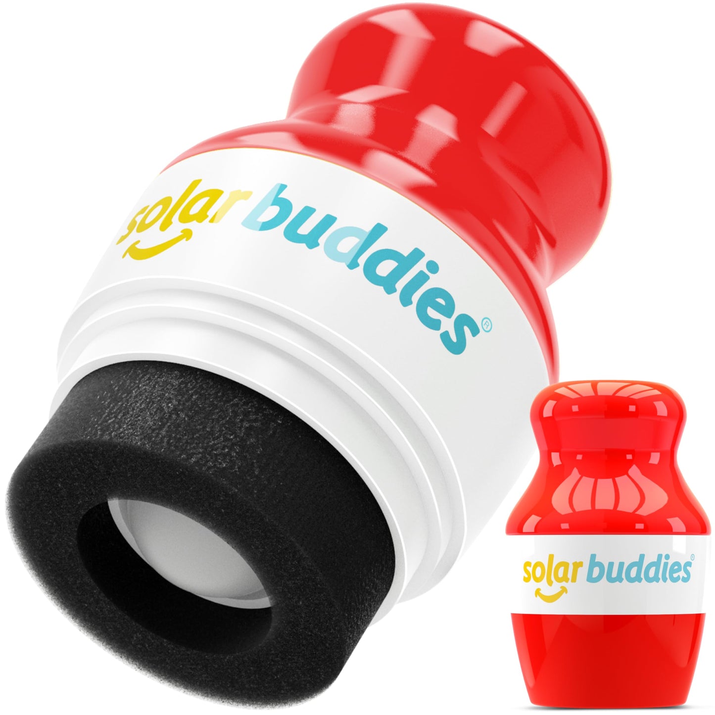 Solar Buddies Sunscreen Applicator - Single Pink - Refillable Roll on Sponge Sunscreen, Suncream & Lotion Applicator For Kids, Adults & Families - Holds 3.4fl oz, Perfect Size for Travel