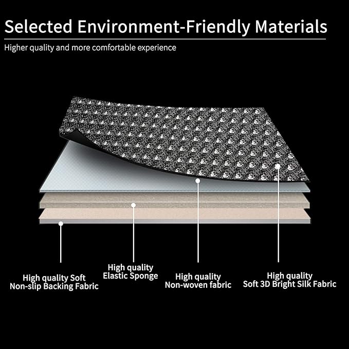 Auto Newer Luxury Breathable Rear Bench Car Seat Cover Fit Four Seasons, Back Seat Protector,Universal Rear of Car Seat Cushions,Universal Fit for 95% Cars,SUV,Pickup,Van(Rear Seat,Black