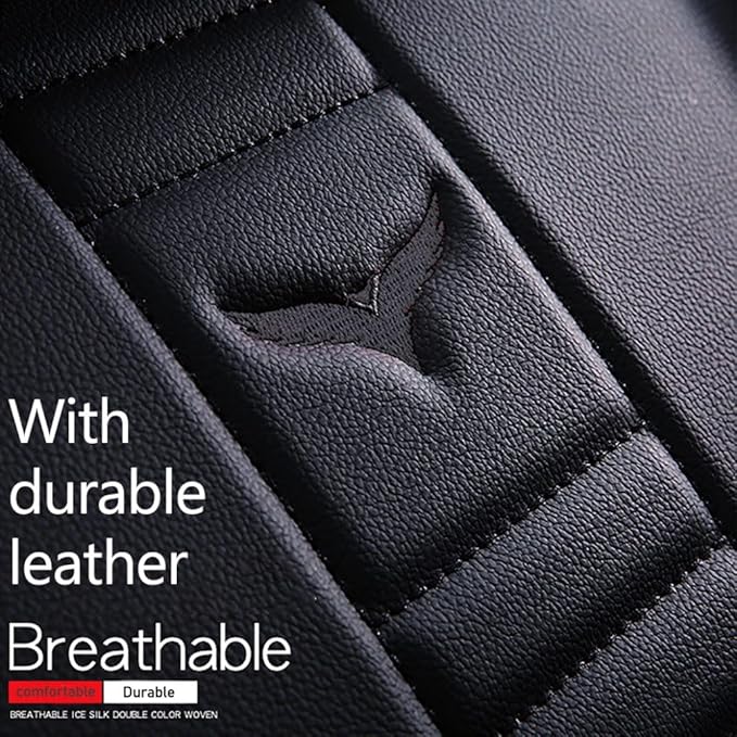 for Toyota CHR Seat Covers 2018-2026, Full Coverage Customized Car Seat Covers, Premium Leather Waterproof Stain-Resistant Easy to Install (Luxury 2 Seats, Black)