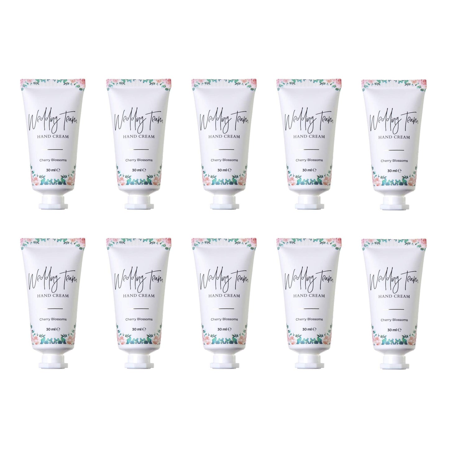 Pop Fizz Designs Bridesmaid Gifts- Wedding Team Hand Cream (10 Pack)