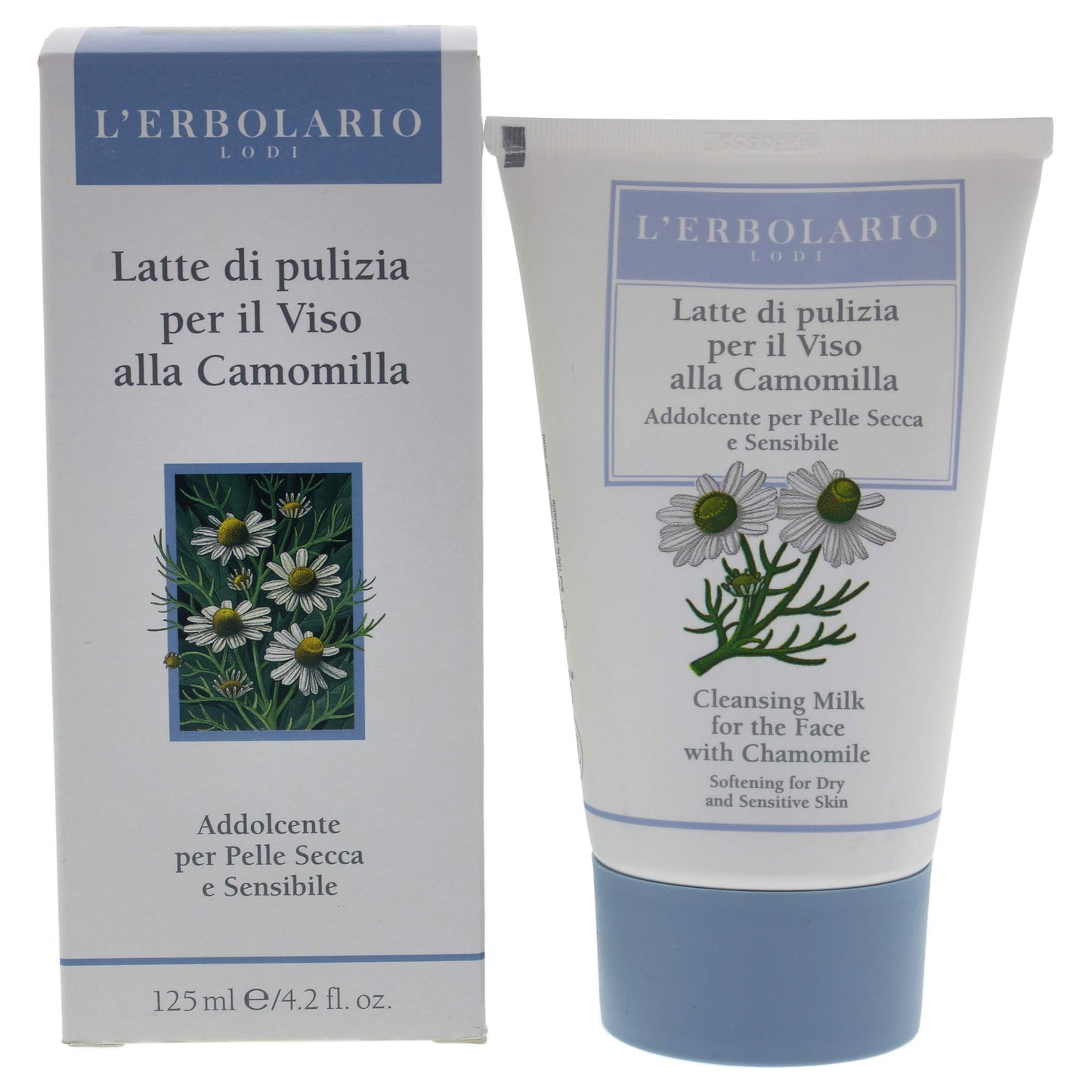 L'Erbolario Chamomile Cleansing Milk - Soothing And Creamy - Formulated For Fragile Skin - Re-Hydrates, Softens And Smoothes You