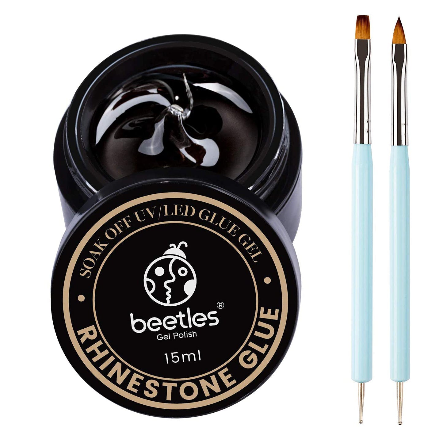 Beetles Rhinestone Glue For Nails Nail Gem Glue For Nail Art Adhesive Resin Gems Diamonds Jewelry Decoration Soak Off Led Lamp W