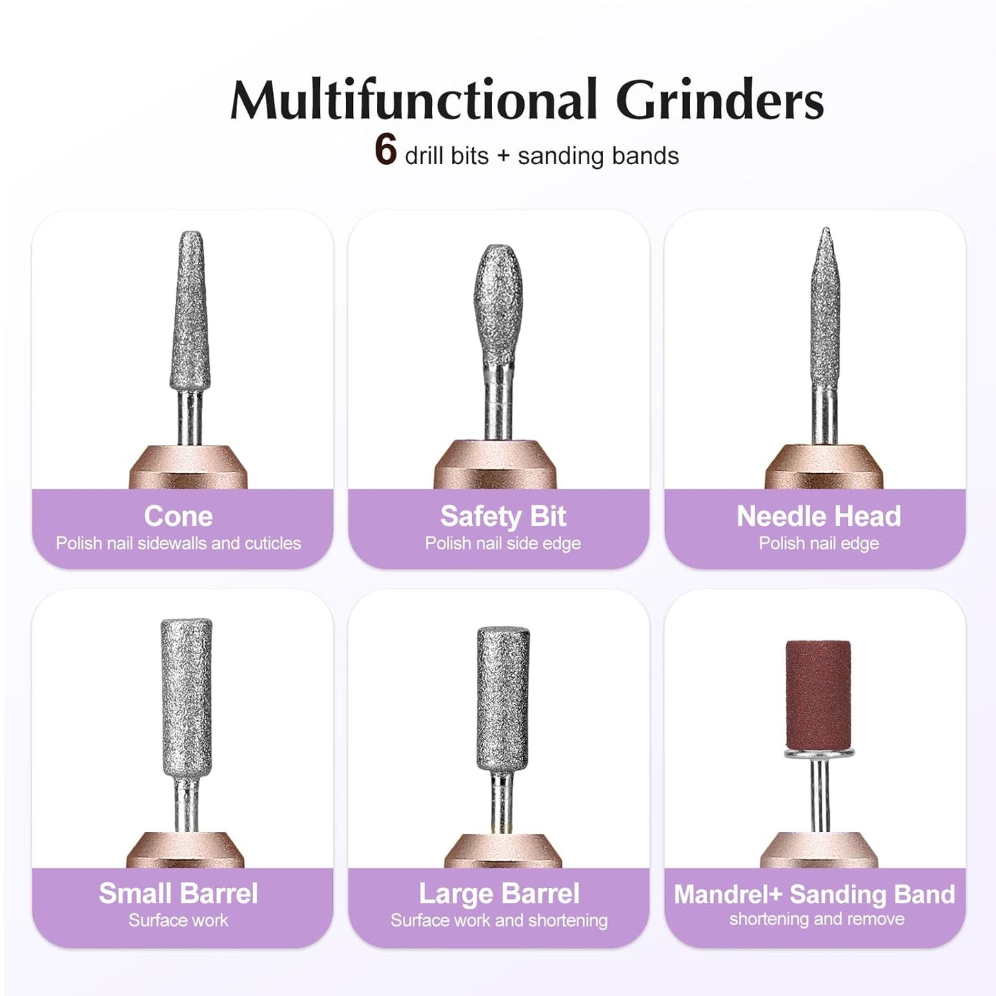 Professional Electric Nail Drill Kit | Portable Acrylic & Gel Nail File