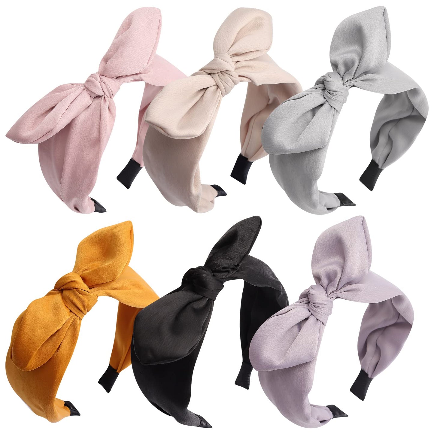 Jaciya Bow Headbands For Women Non Slip Fashion Knotted Headband With Bow Girls Bunny Ears Head Band Hair Accessories Diademas P