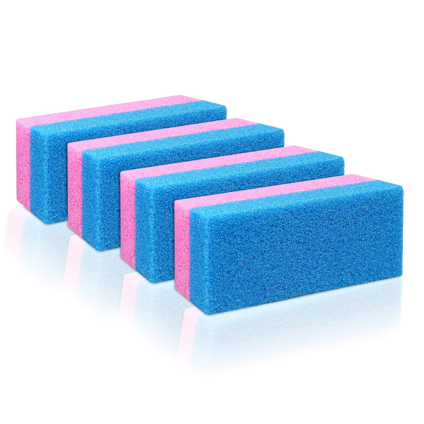 Pumice Bar 4 Pcs Set | Dual Sided Extra Coarse | Exfoliating Foot File | Heel & Feet Scrubber Pumice Sponge | Foot Pad Buffer Ca