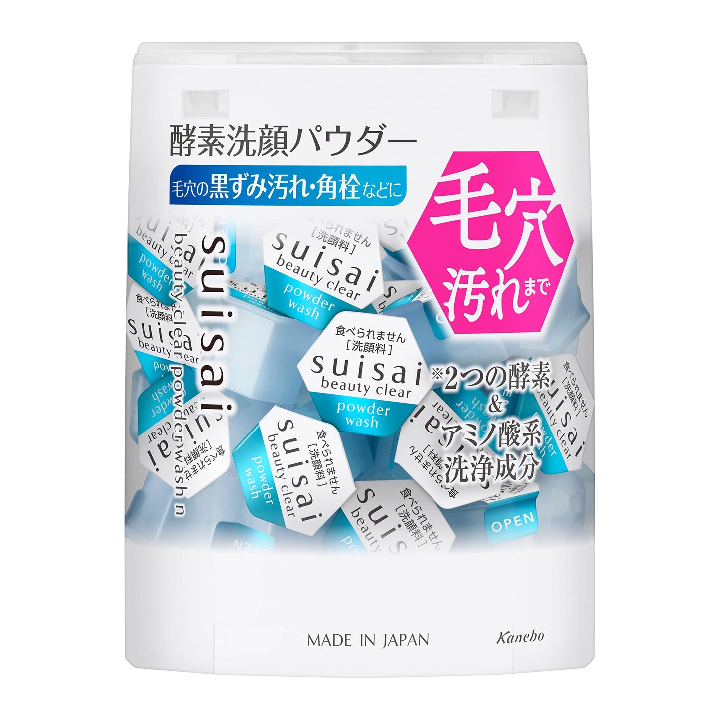 Suisai(Step Size) Step Size Beauty Clear Powder Wash N Wash Separately, 12.8 G Single