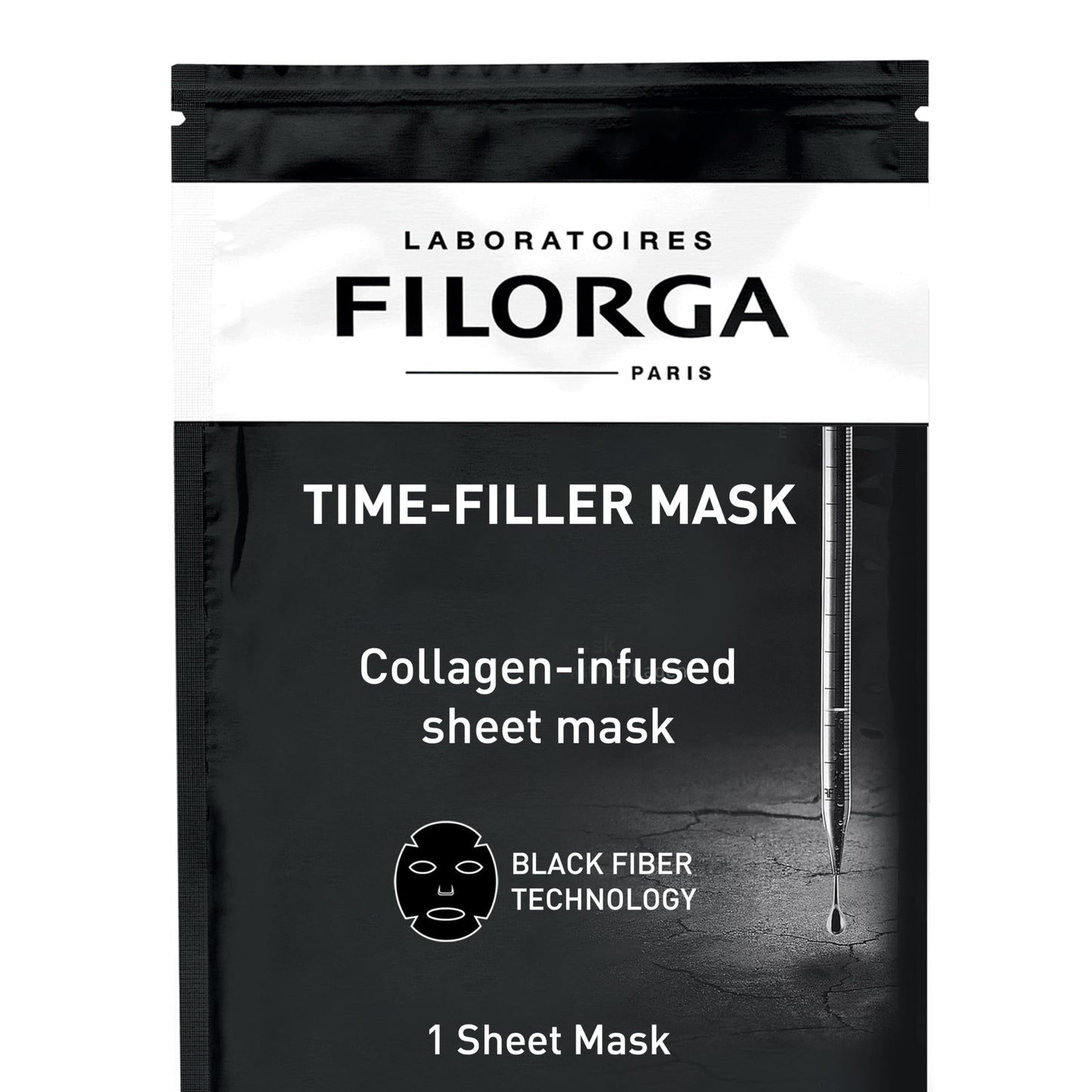 Filorga Time-Filler Super Smoothing Face Mask, Sheet Mask Soaked in Renewing Serum with Collagen and Polysaccharides For Visibly