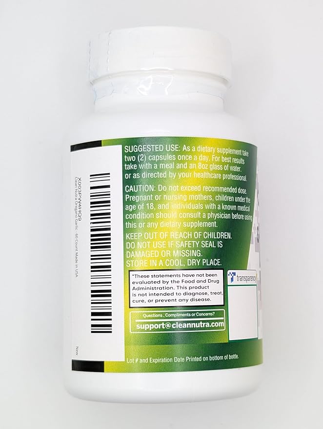 Clean Nutraceuticals Oregano Oil Garlic Extract Olive Leaf Black Seed Oil - Immune Support & Digestive Health Supplement for Women and Men with Vitamin D3 & Zinc - 3Pack