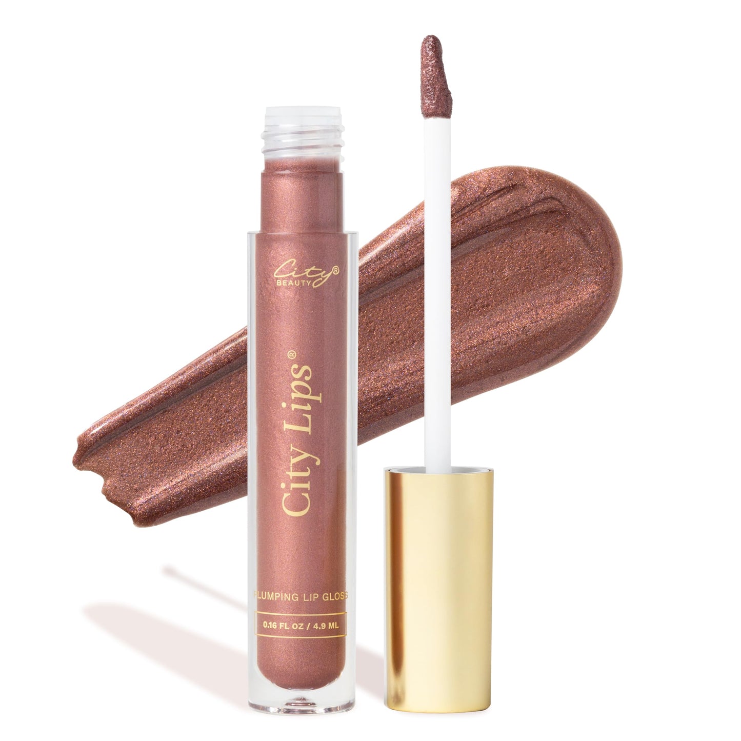 City Beauty City Lips Plumping Lip Gloss Plum Springs - High-Shine Gloss For Fuller, Younger-Looking Lips | Hydrating & Smoothin