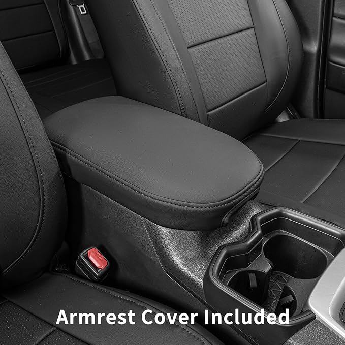 coverdream 2026 Rav4 Seat Covers Custom Fit for 2026 Toyota Rav4 Hybrid (Woodland/Limited) SUV,Full Set Luxury Waterproof Leather Car Seat Protector