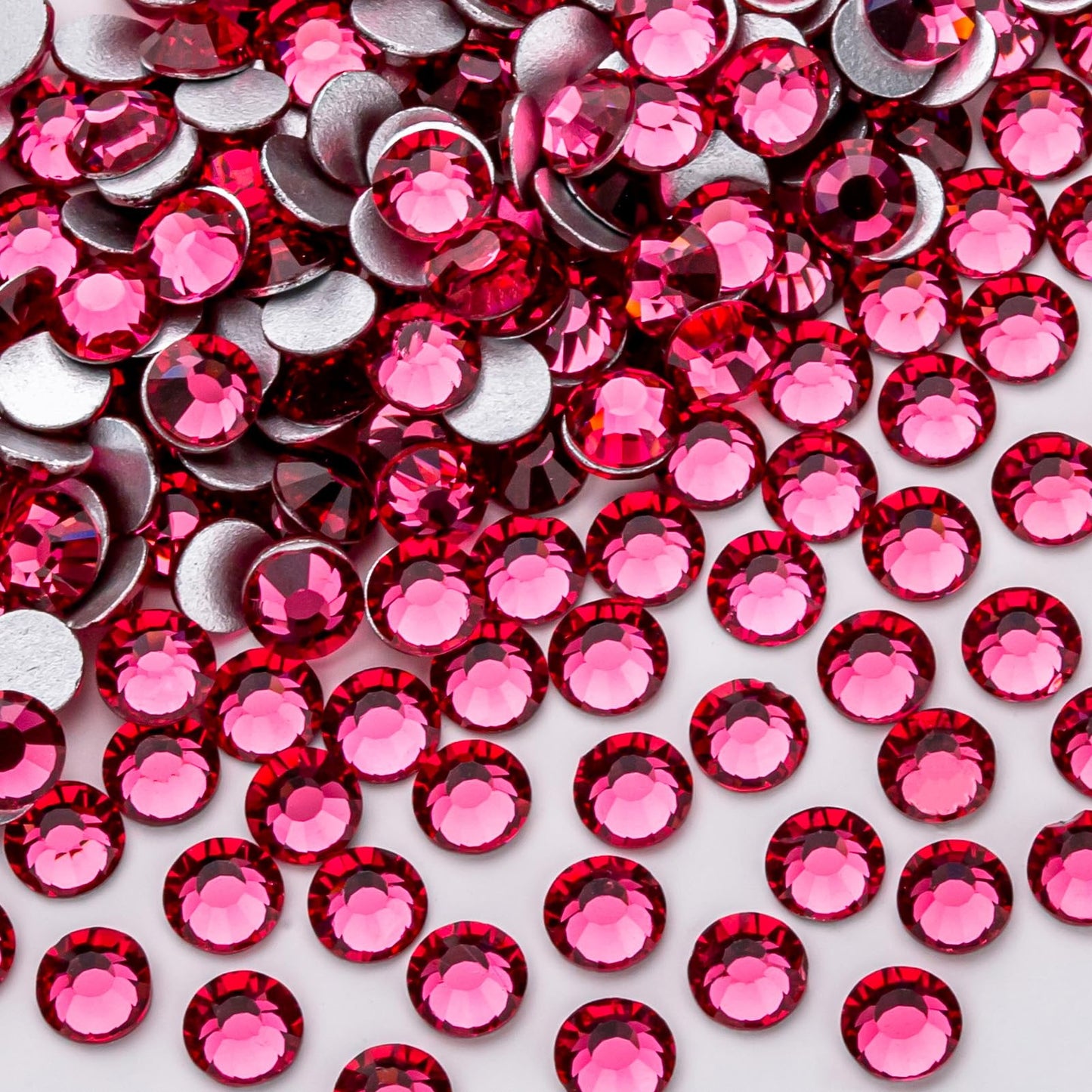 288Pcs Rose Crystal Rhinestones,Glass Flatback Rhinestones Gemstones For Nail Face Makeup Art Crafts Clothes Decoration -(Ss30,6