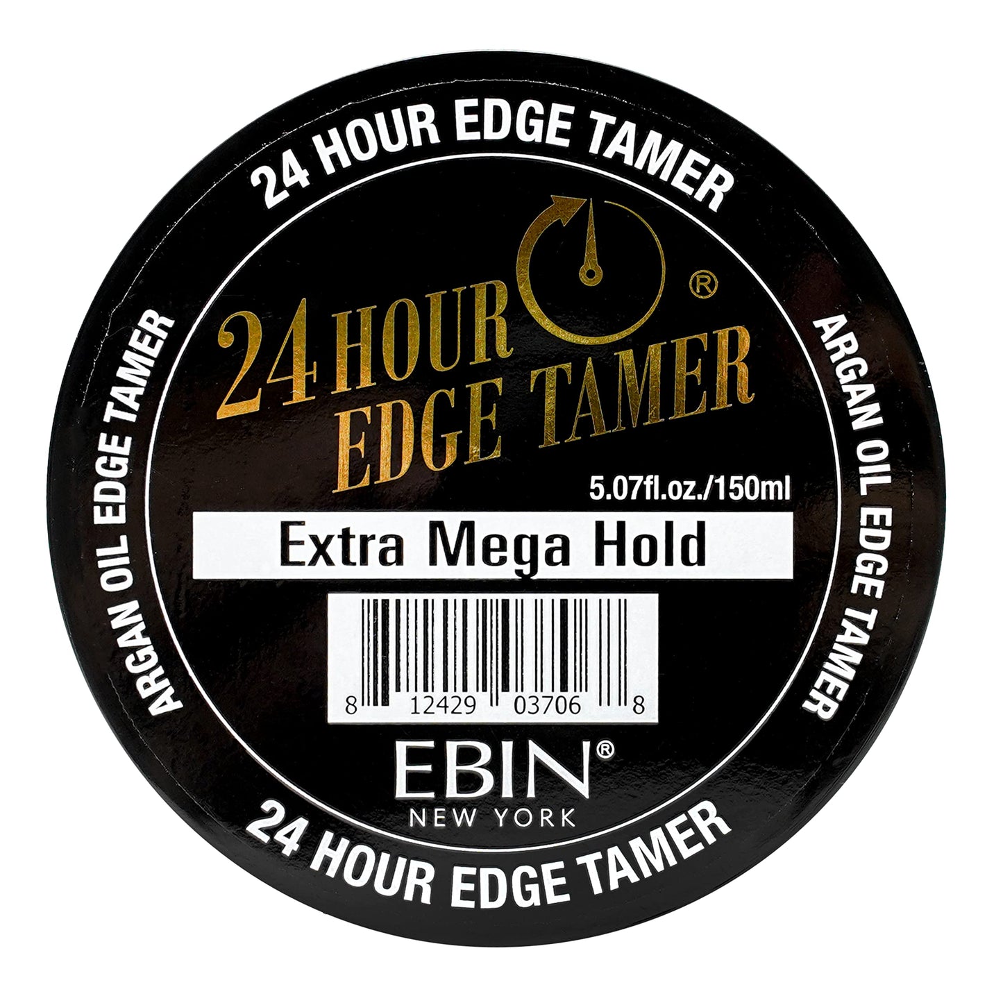Ebin New York 24 Hour Edge Tamer, Extra Mega Hold, 5.07Oz / 150Ml - No Flaking, No White Residue, Shine, Moisture And Prevent Br