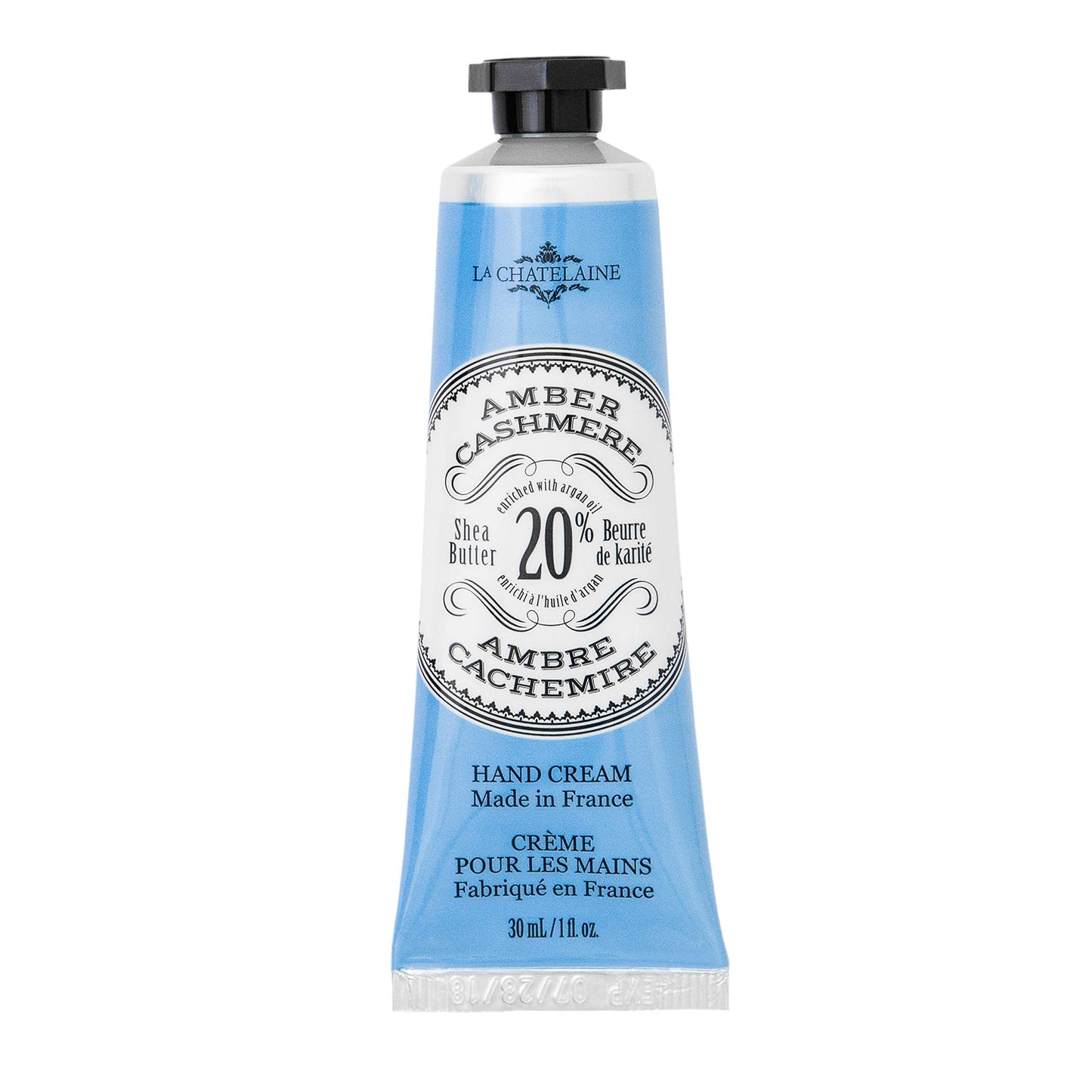 La Chatelaine 20% Shea Butter Hand Cream Travel Size, New Scent, Organic Argan Oil, Moisturizing, Nourishing, Repairing, Extra-R
