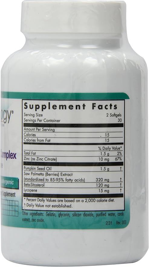 Nutricology Saw Palmetto Complex, Softgels, 60-Count