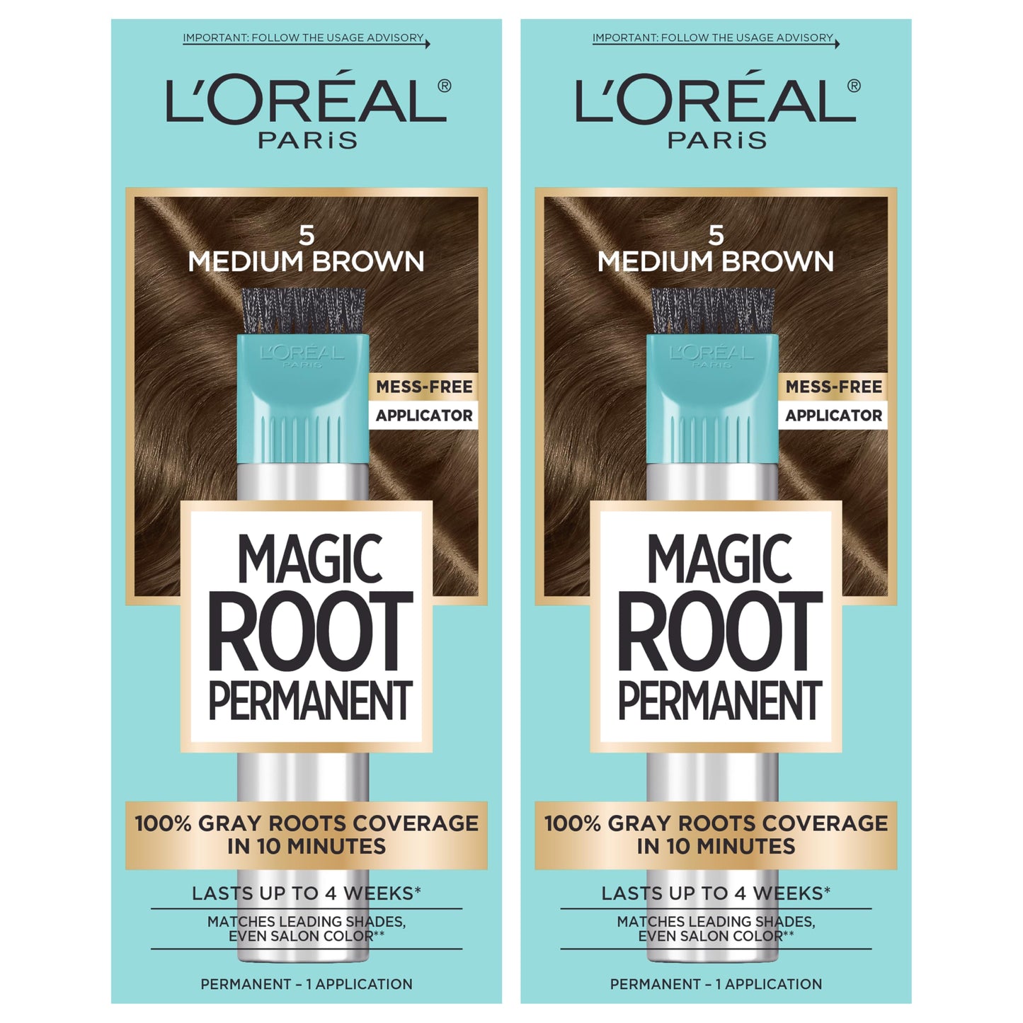 L'Or Al Paris Root Rescue Medium Brown 5 2Pk